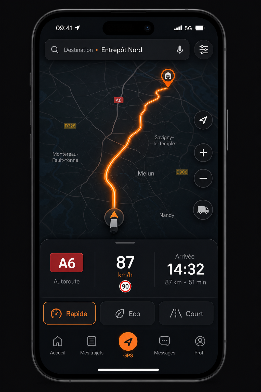 GPS za teška teretna vozila